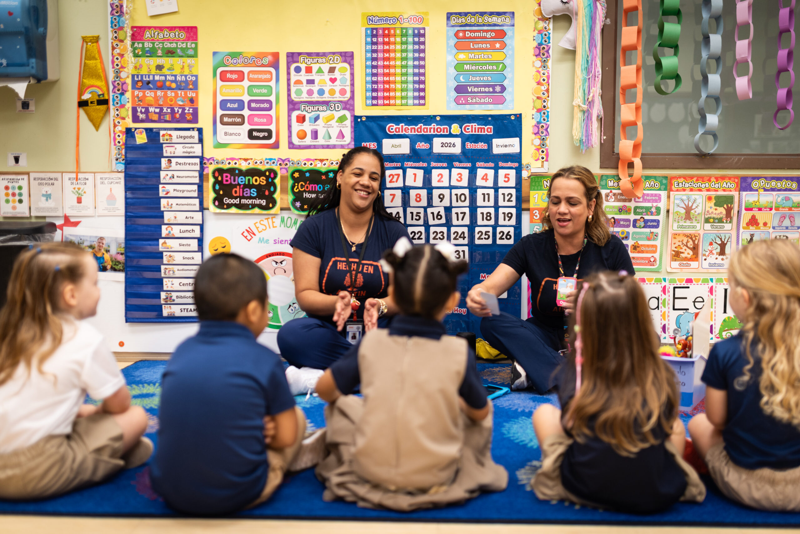 INIC Preschool Pre-K children engaged in hands-on learning with credentialed bilingual teachers in our Austin and Round Rock Pre-K3 and Pre-K4 classrooms
