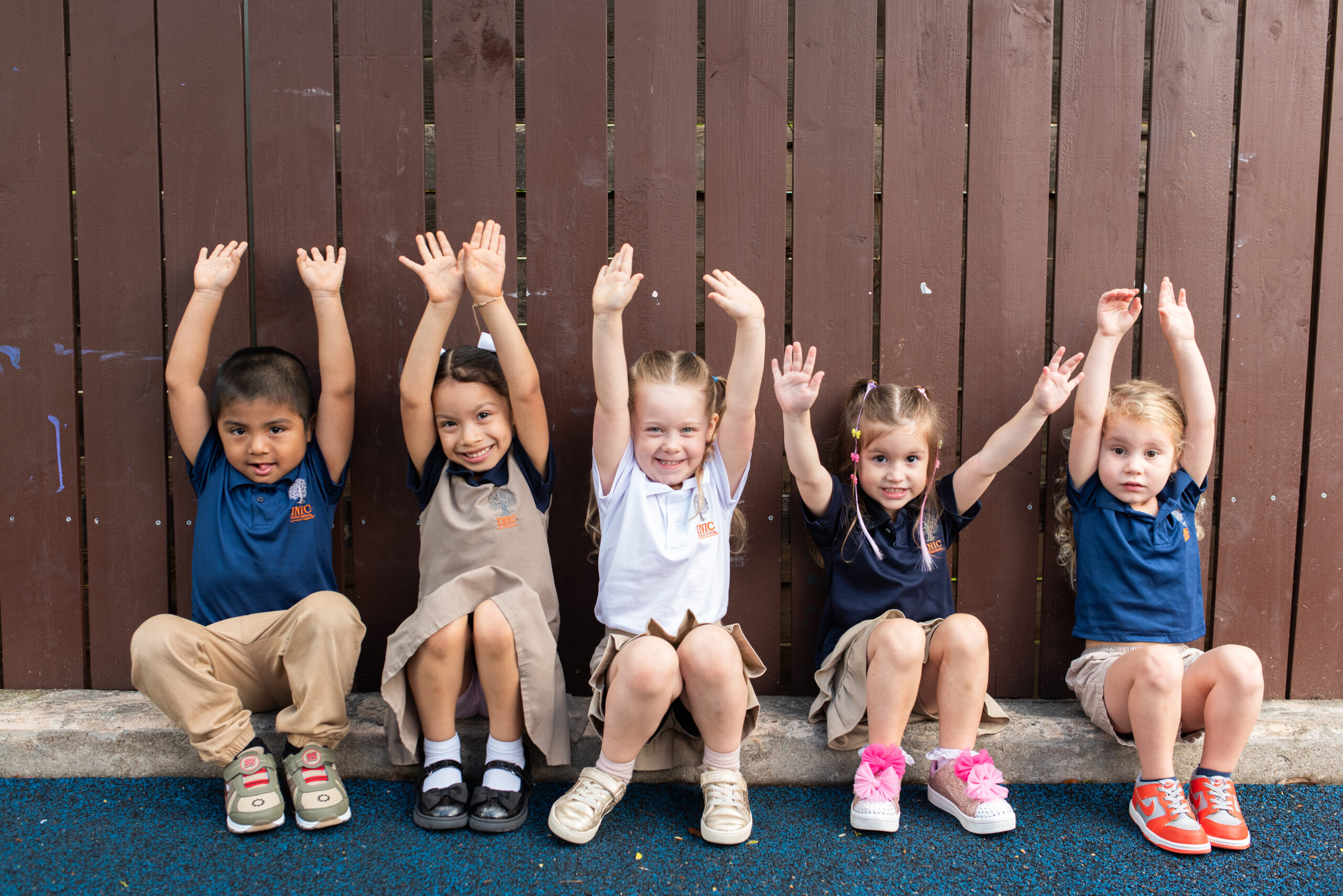 INIC Preschool children happy with confirmed start date - real kids, real classrooms in Austin and Round Rock
