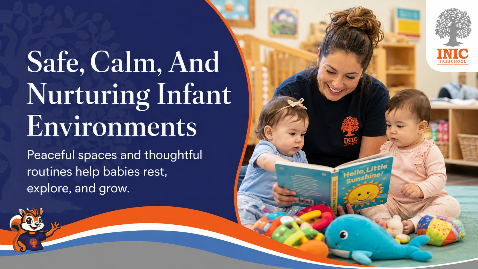 safe calm and nurturing infant environments
